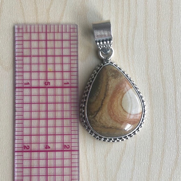 Handmade Jasper Pendant - Picture 3 of 6